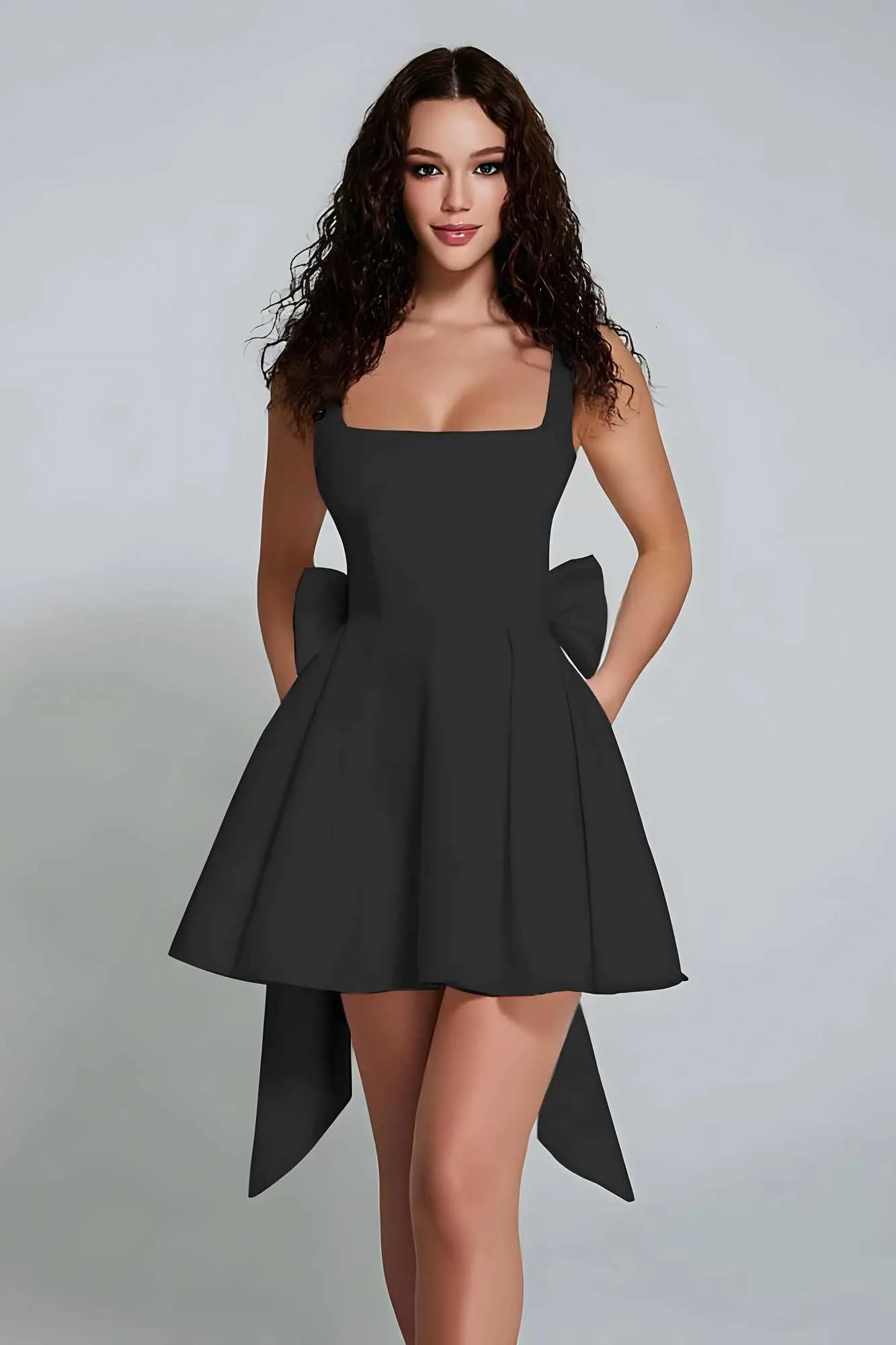Elegant Homecoming Dress, A Line Satin Like Cocktail... From Registers, Rs.4,217.99