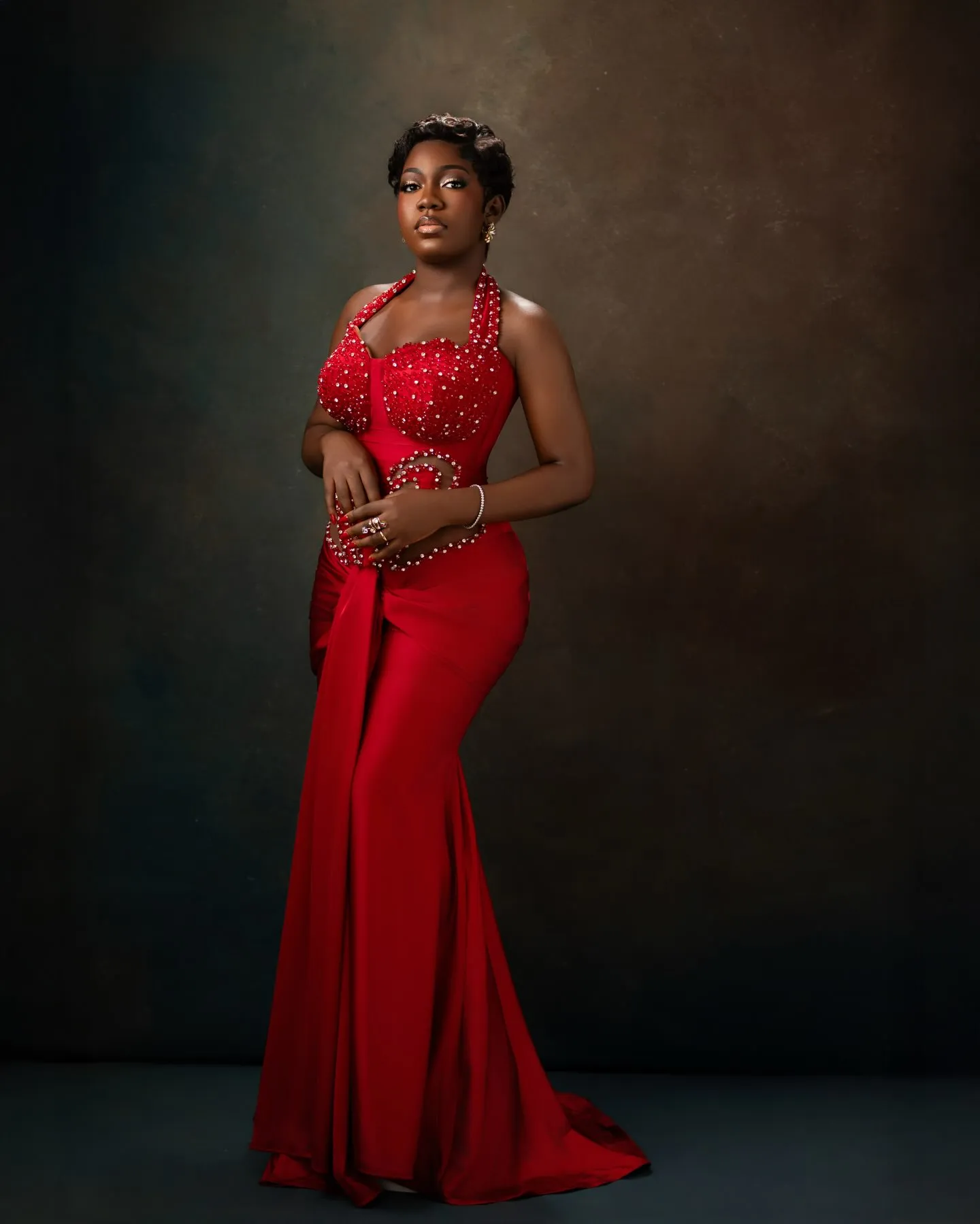 red halter mermaid prom dress Dress, Illusion Neckline,... From Dreamcode, Rs.13,896.66 liz taylor dresses