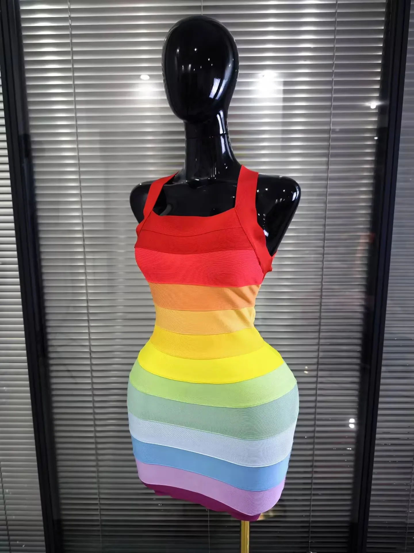 rainbow bandage bodycon dress Color Womens Sexy Halter Backless Bodycon... From Mysticastore, Rs.2,882.43 In Bulk Size:24 W and spandex for a Ecco Helsinki Slip Black White Polka Dot Flowy Maxy Dress