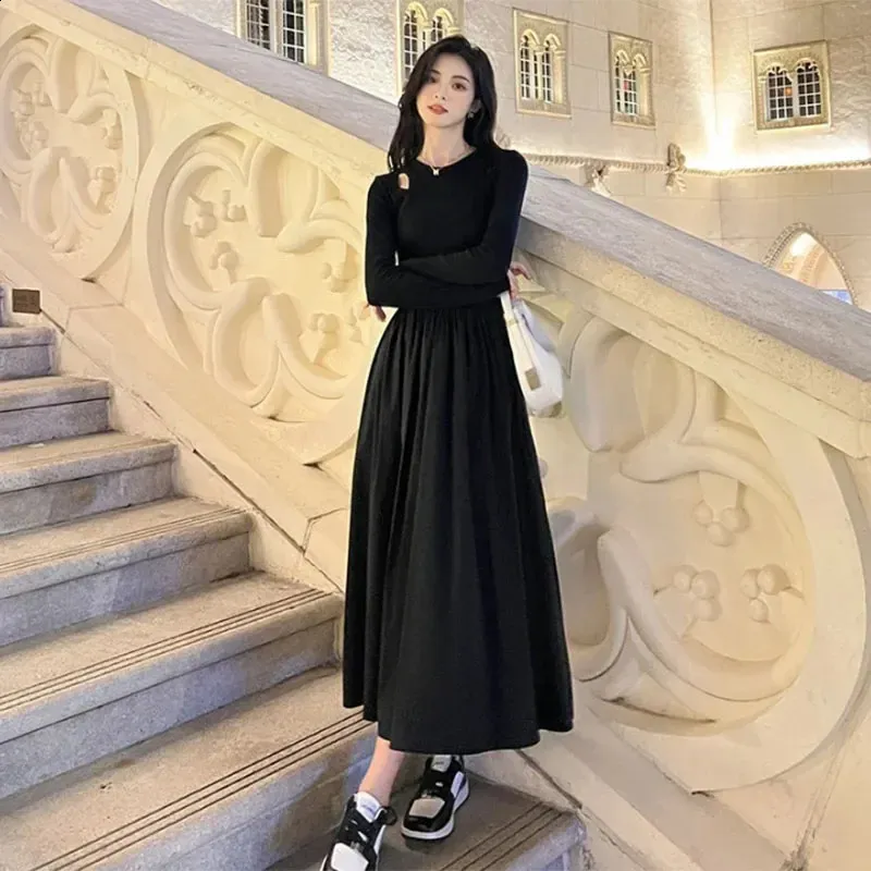 korean formal dress style Fanan Long Sleeve One Neck A Line Dress, Fashion... From Leemostore, Rs.2,107.11 cocktail korean party dress