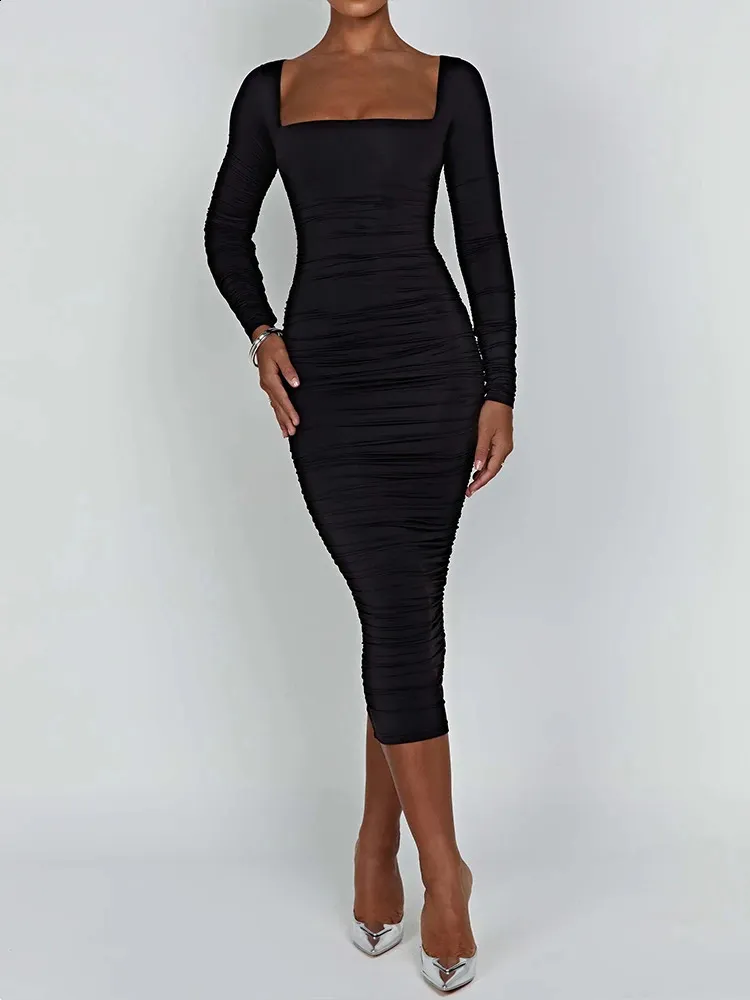 fall winter bodycon dress Womens Autumn Sexy Dress, Square Neck,... From Zara05, Rs.2,124.97 full bodycon dress Shoe Size:8.5 Prom After Party Black Cotton Poplin V-Neck and Christmas events