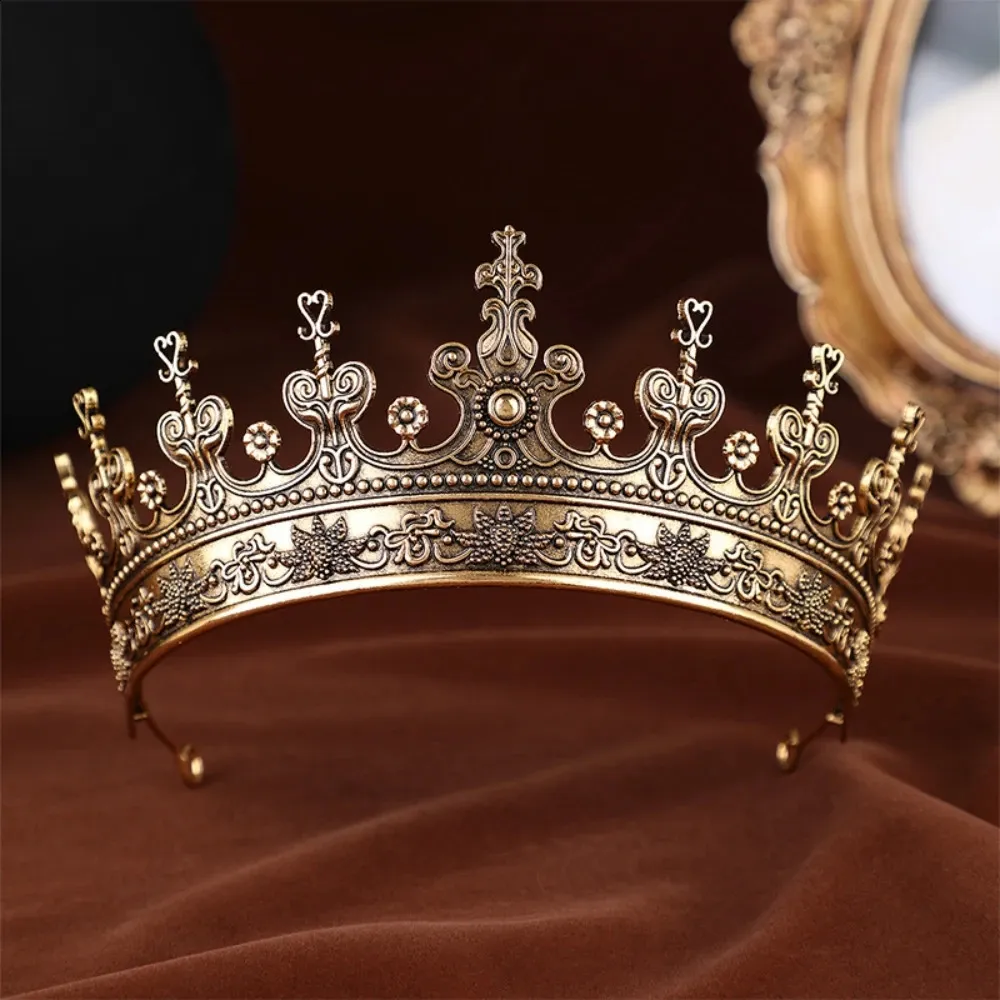 Queen Crown Princess Tiara Baroque Crystal Alloy Headband Wedding Prom Amazon.com: JIOMULIG Pink Rhinestone Tiara, Baroque Style  main image 3