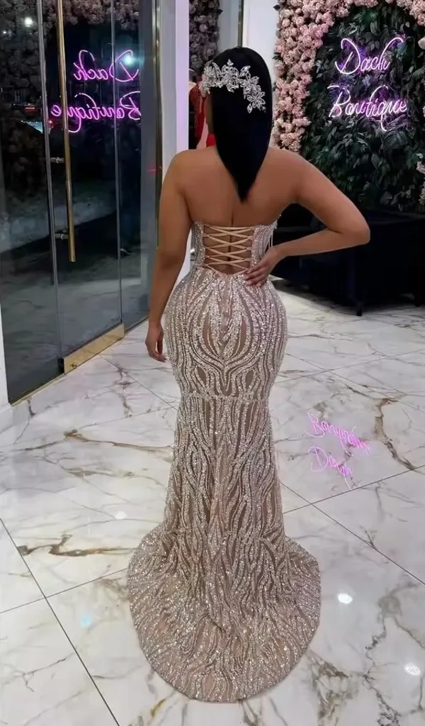 Luxury Sparkly Crystal Sequined Prom Dress,... From Charm_custom_dress, Rs.51,481.97