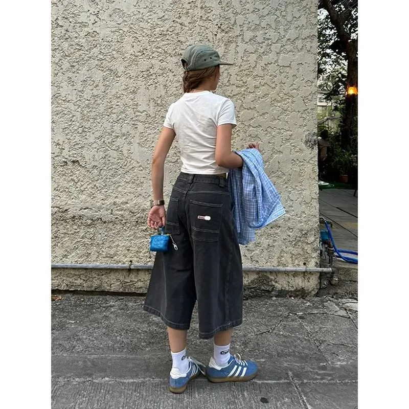 Gray Cargo Pants Women, Oversized Baggy Harajuku... From Tineig 