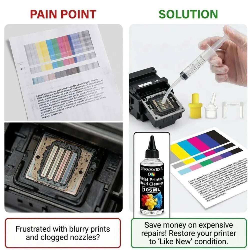 Streaking Inkjet Wholesale SERVAVEXA 105ML Inkjet Printer Cleaners... From Dh1102729193 ...