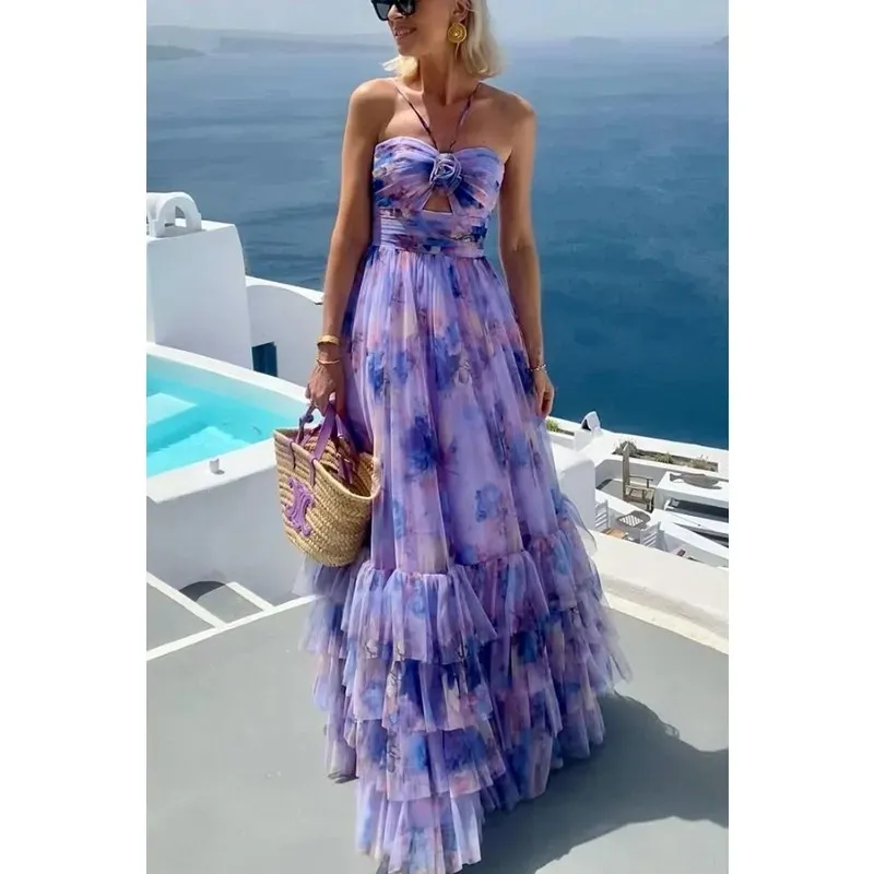 chinese dress ladies Floral Embroidered A-Line Long Dress GL3434 – Sparkly Gowns main image 0