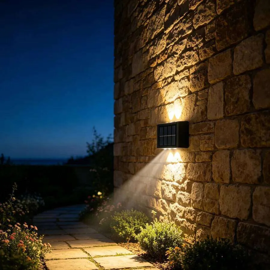 Outdoor Solar Pillar Lamp – Weatherproof Globe Light For Garden, Fence, Patio – Acrylic Shade, Plastic Base