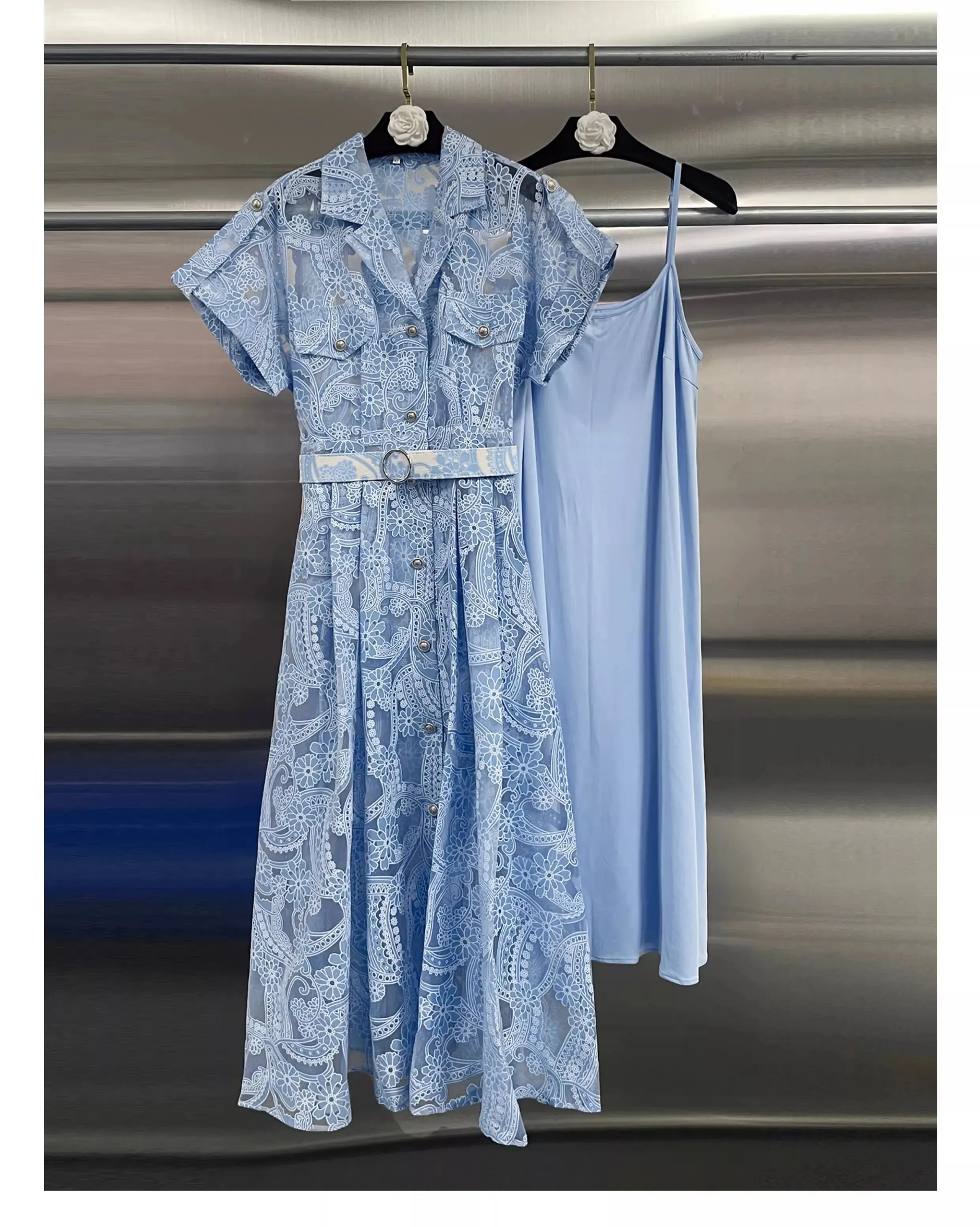 Basic Casual A-Line Dress Summer Polka Dot Acetate Spaghetti Strap  Ankle-Length for Women from Dhgate Basic & Casual Dresses - price 46.24