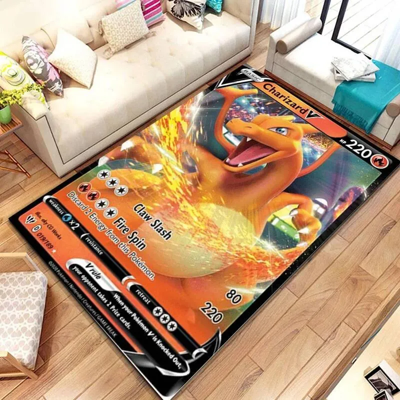Pokemon Floor Mat Pokemon Anime Card Pattern Large... From 11,47  | DHgate