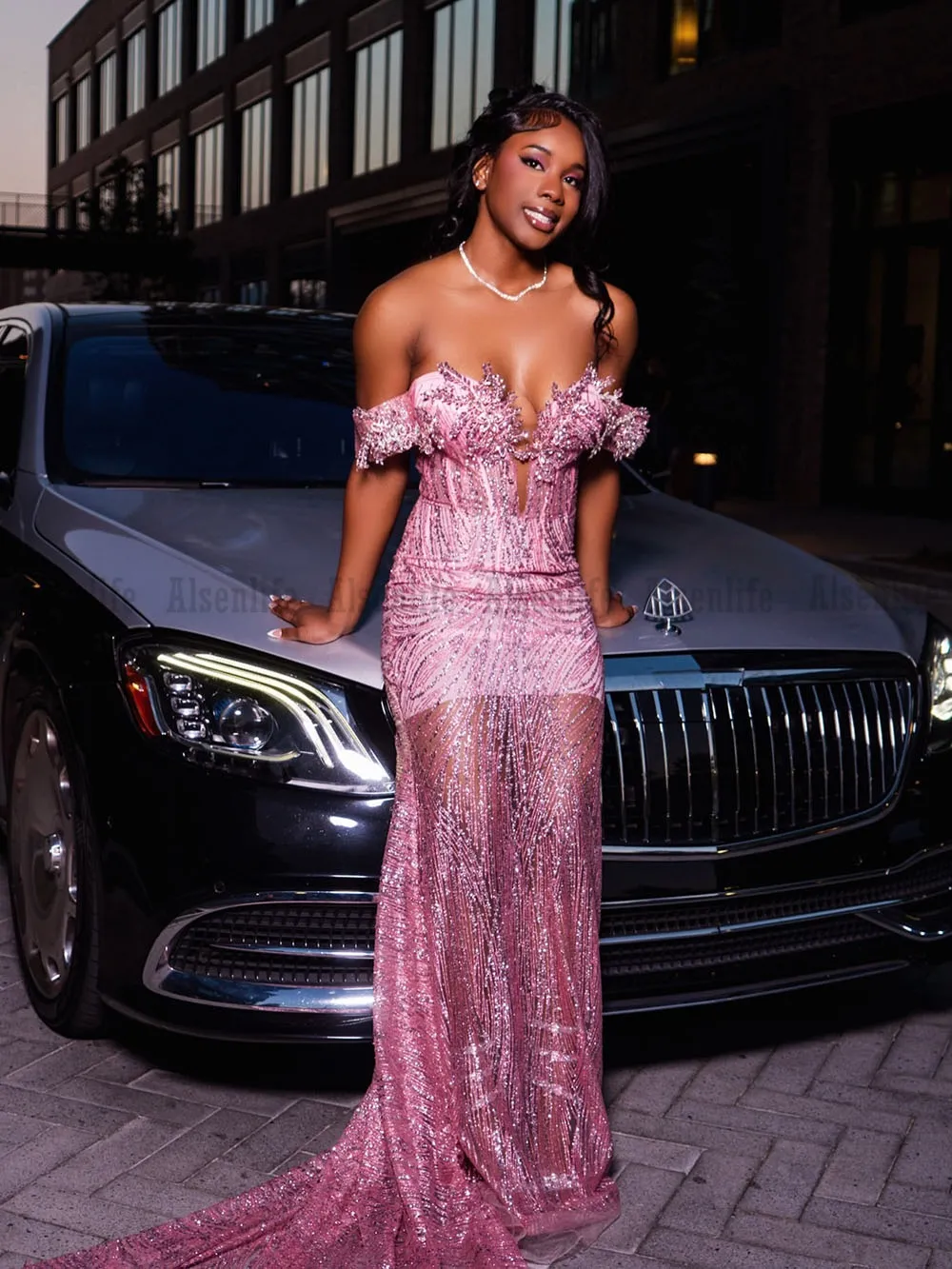 beaded pink prom dress Jovani 38847 Size 10 Hot Pink Sequin Beaded Fringe Prom Dress Pageant