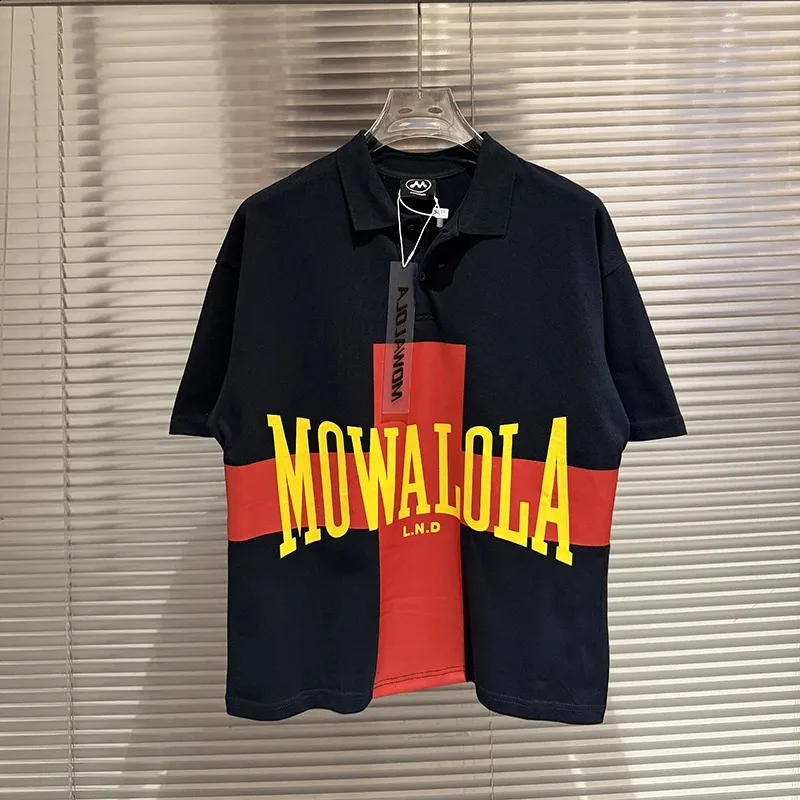 MOWALOLA MENS POLO TOKYO Mサイズ 2026 Mowalola Tee YVL Style Visual Cross Impresión De 22,64
