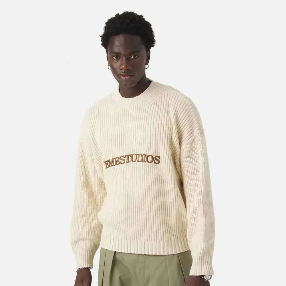 EME Letter Street Round Neck Men Women Loose Fitting From