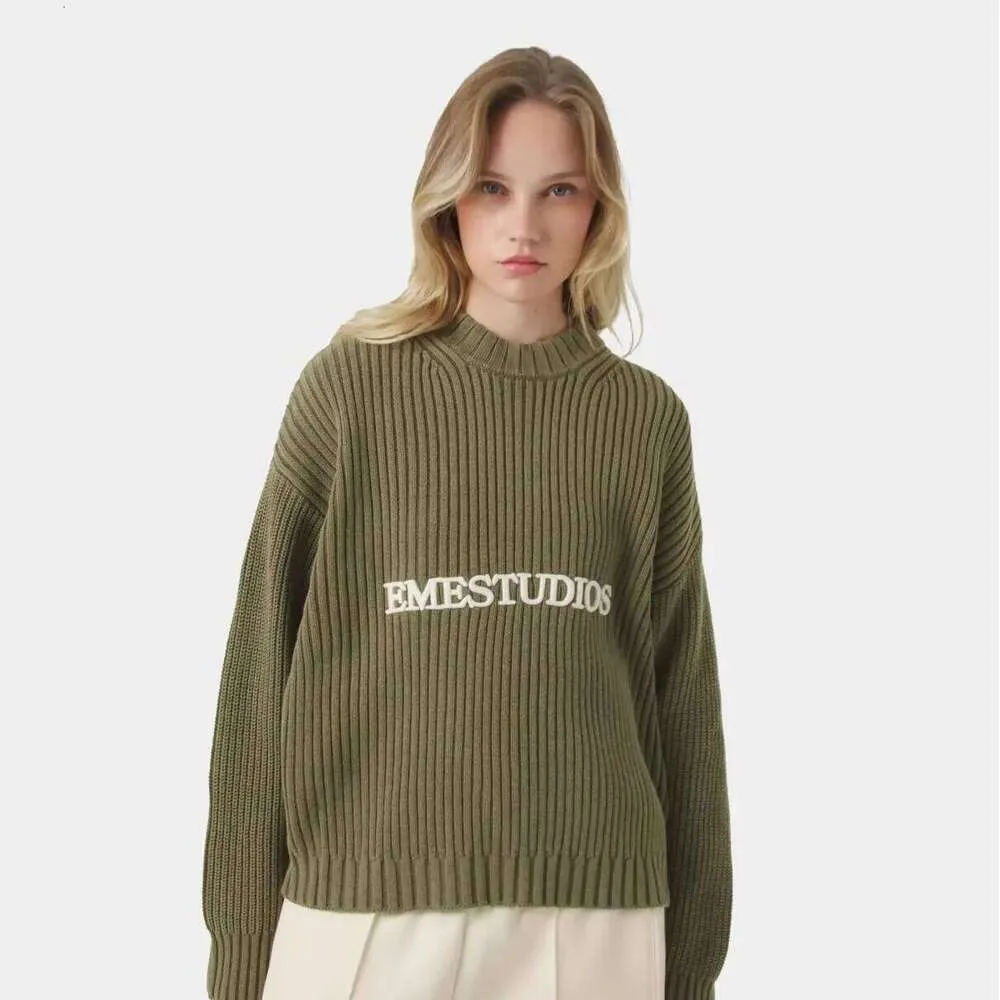 EME Letter Street Round Neck Men Women Loose Fitting From