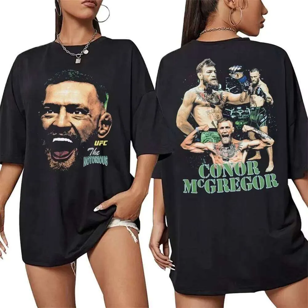 UFC コナー・マクレガー コットン Tシャツ オーバーサイズ 半袖 ヒップ 