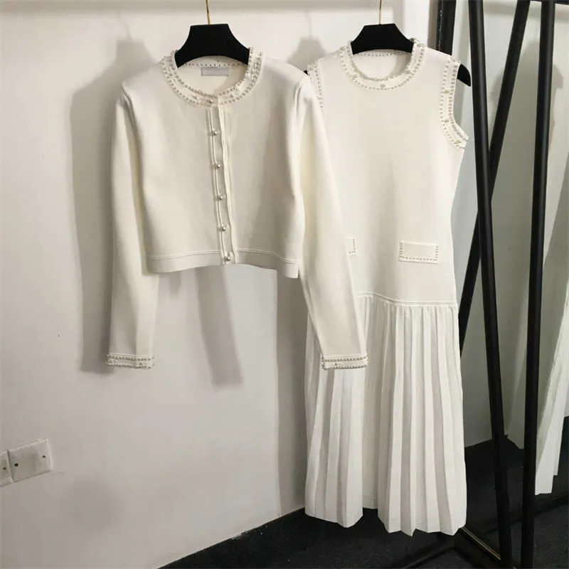 sandro white knit dress SANDRO White Dresses