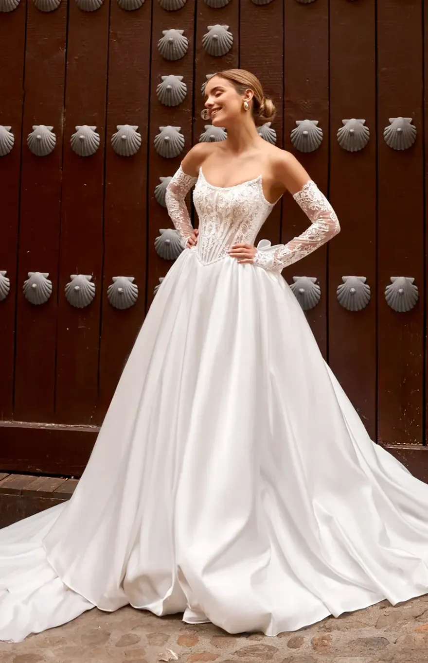 designer ivory dresses Ivory Wedding Dresses | Sleeveless Ivory Gown