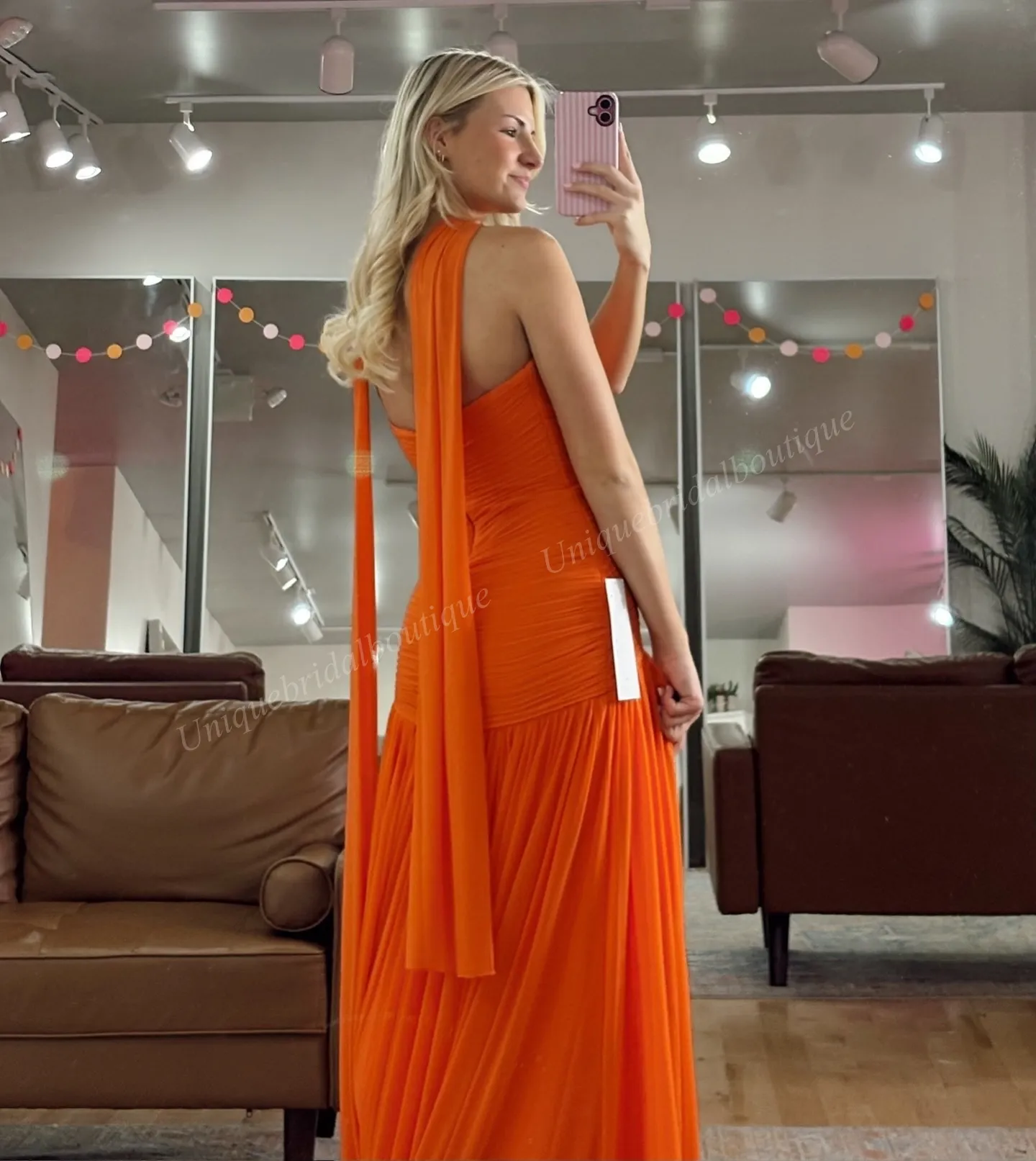 black tie orange dress The Katia Gown in Burnt Orange
