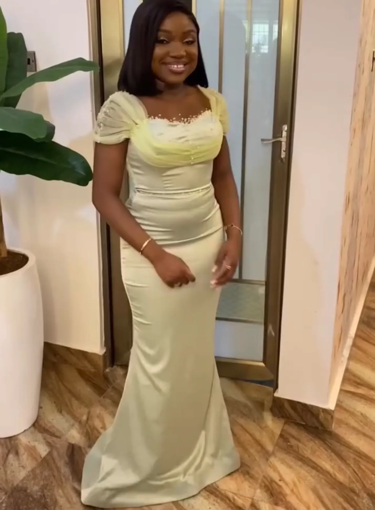 cheap cream bridesmaid dresses Long, Cream-Colored Amsale Bridesmaid Dresses
