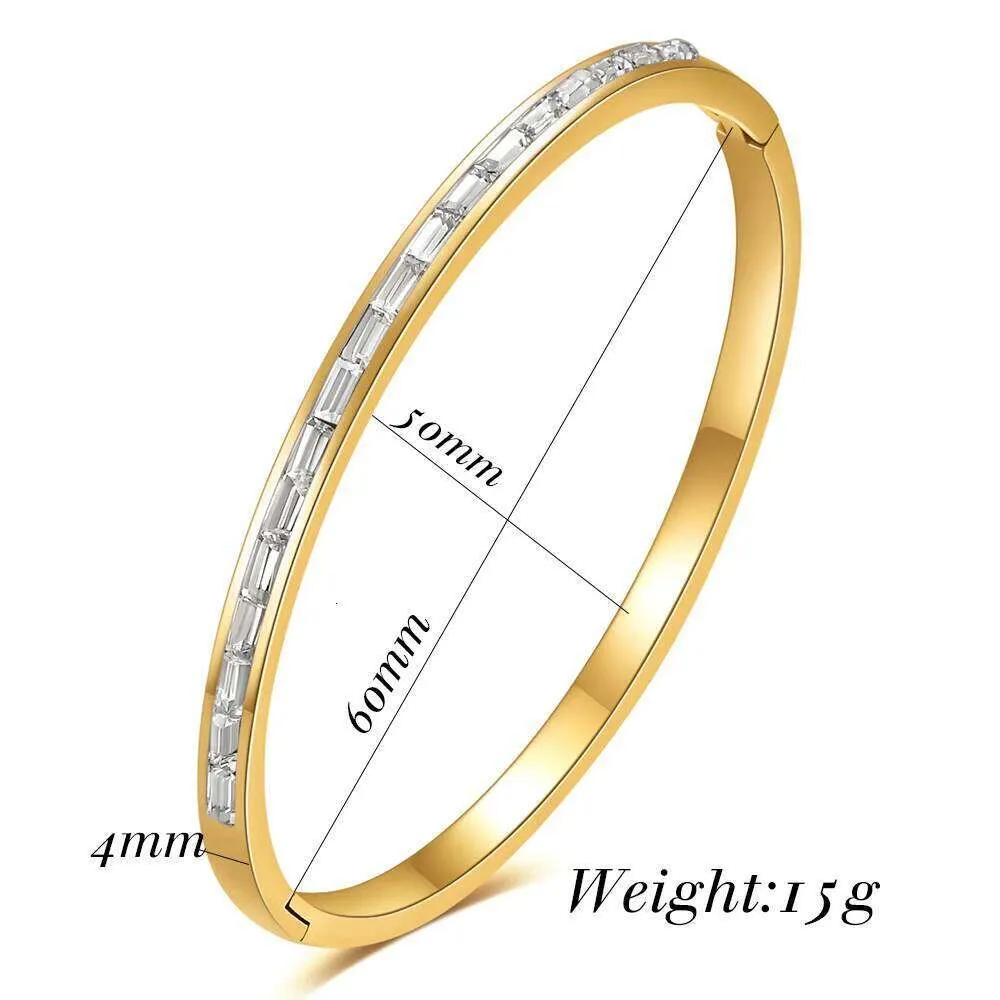 Minimalist Open Stainless Steel Bangle With Zircon For Women_voghion.com
