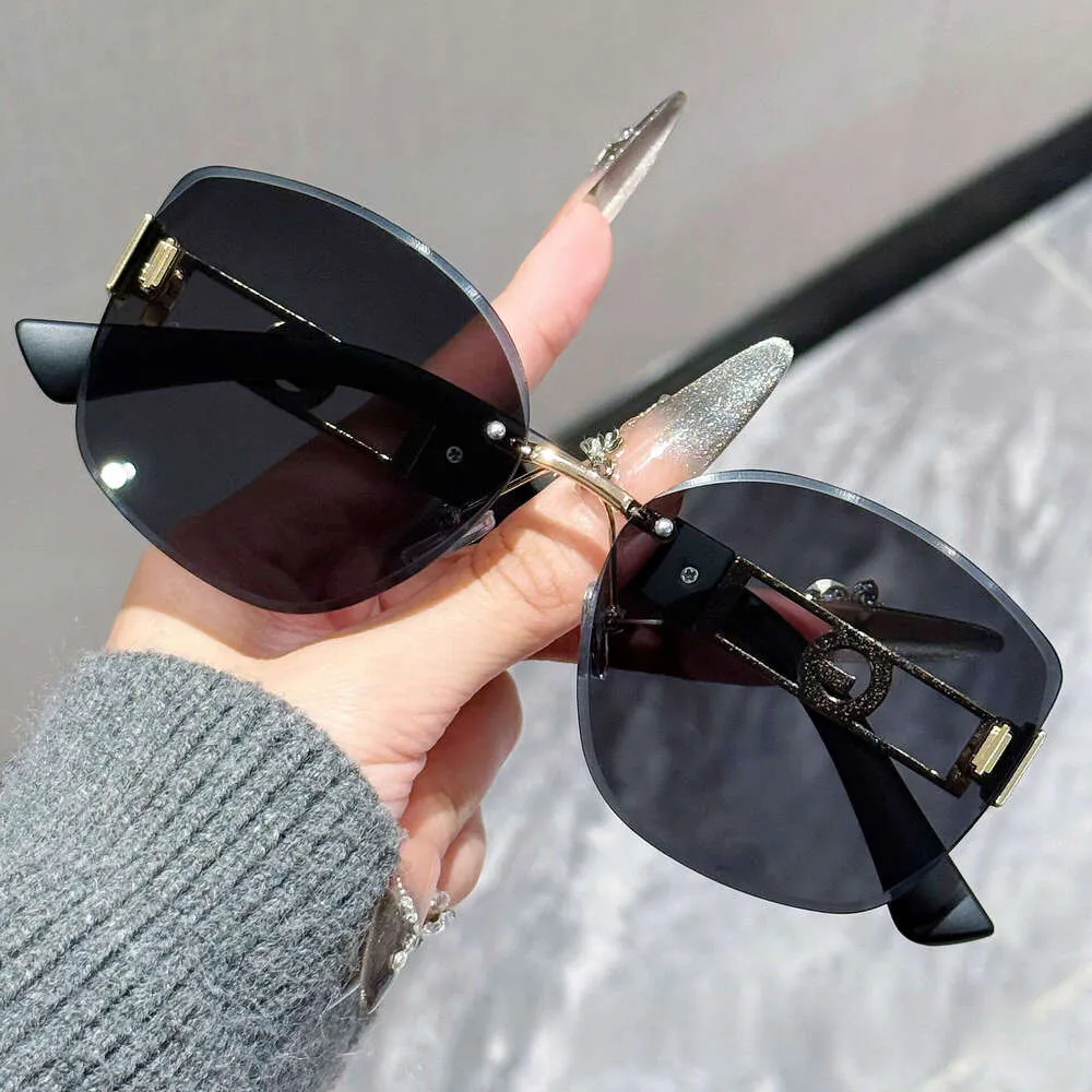 Oversized Square Acetate Sunglasses with Star Rhinestone Temples UV400 Oversized Square Acetate Sunglasses with Star Accents, UV400  main image 2
