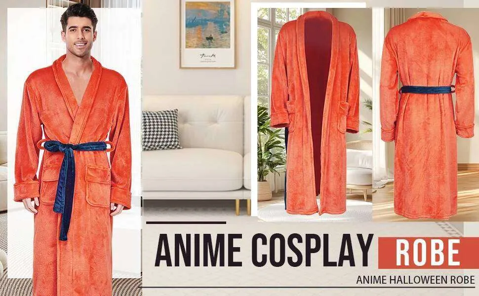 mens orange dressing gown Personalized Orange Lightweight Cotton Robe , Dressing Gown, Beach Pool Sauna Hot Tub Cover Up, Hooded Turkish Bathrobe