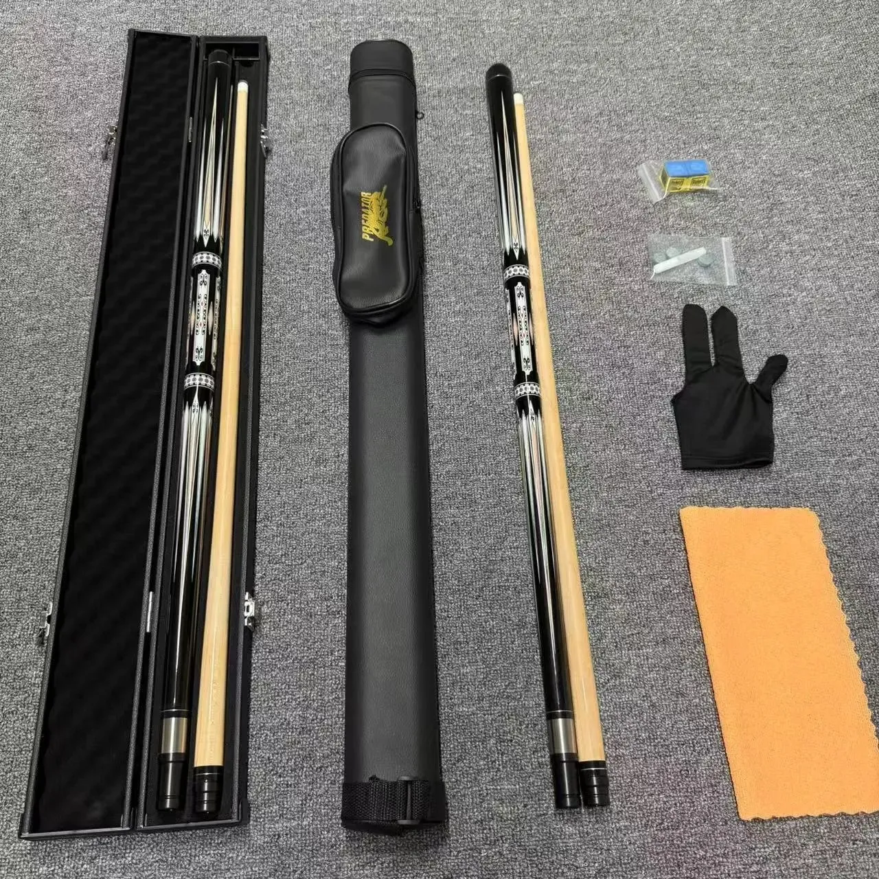 Predator 1/2 Split Billiard Pool Cue Set Large Tip From