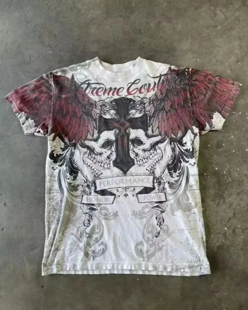 Wholesale 2000s Affliction Graphic T Shirt Mens Large Grunge