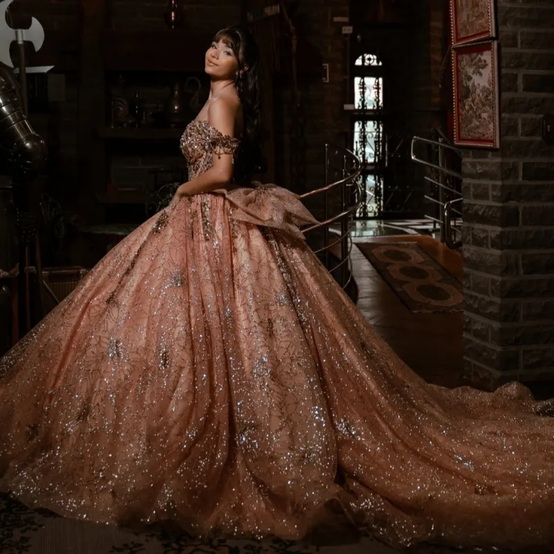 rose gold quinceanera dress Dresses  Tagged "Rose Gold" Moda 2000 LLC Back modesty panel and capelet included. Rose Gold Quinceanera Ball Gold
