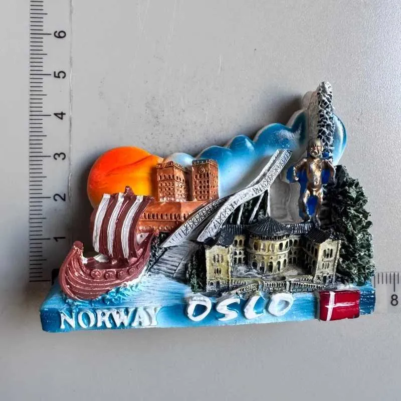 Norway Viking Troll, Moose, Polar Bear & Goose Fridge From
