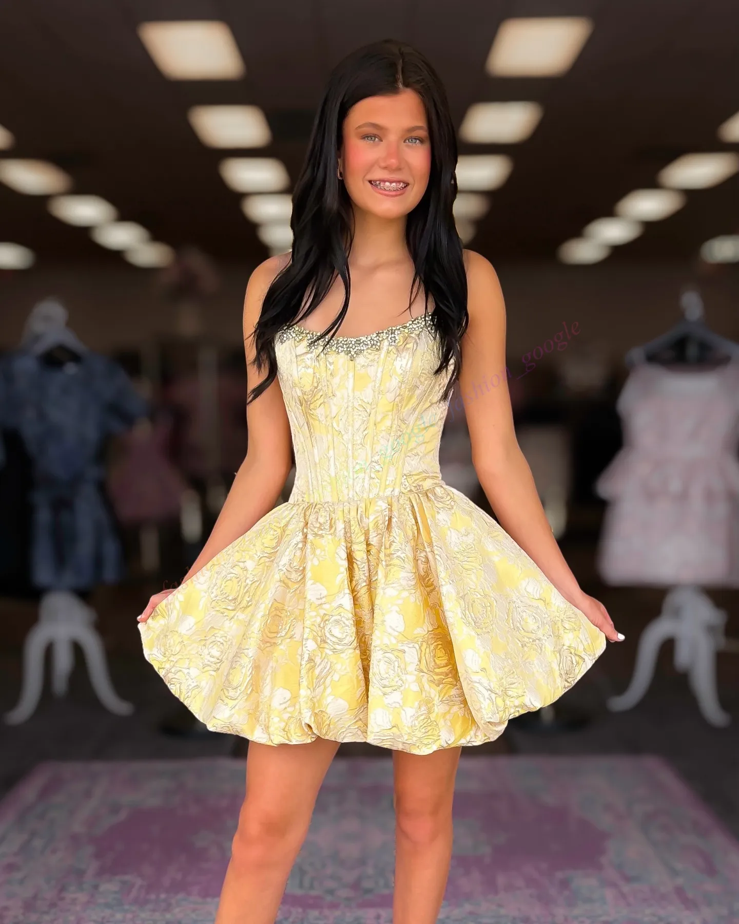 Floral Jacquard Brocade Cocktail Dress,... From Fashion_google, Rs.10,208.98