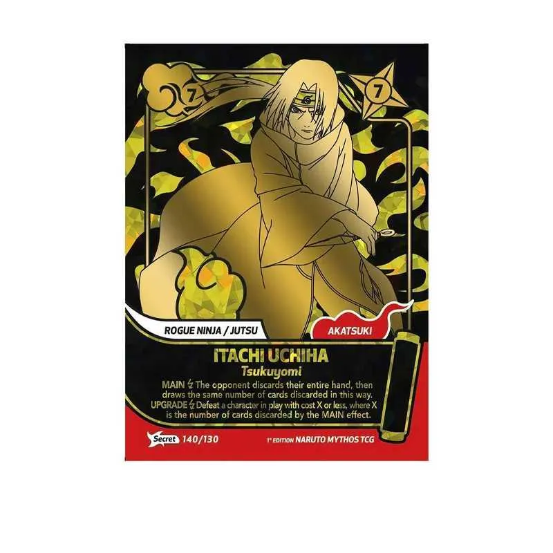 DIY ENGLISH CARD Naruto Mythos TCG 22k Gold Foil From Liszonx