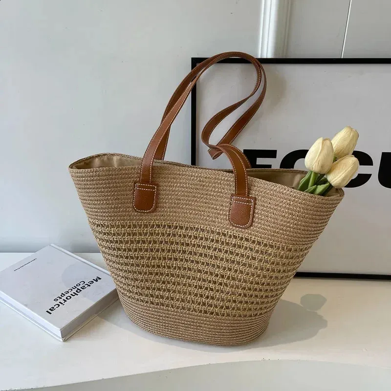 ☆haveawhale☆ bohemian shoulder bag DG 5015834250 Bohemian Beach Shoulder Bag: Large Handmade Woven Straw Tote