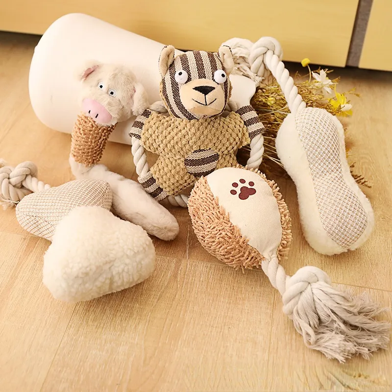 Cotton Pet Teeth Cleaner With Sound And Bite Resistant Rope Knot Training Newborn Toothbrush Canvas Dog Toy From Petti 22.53 DHgate.Com