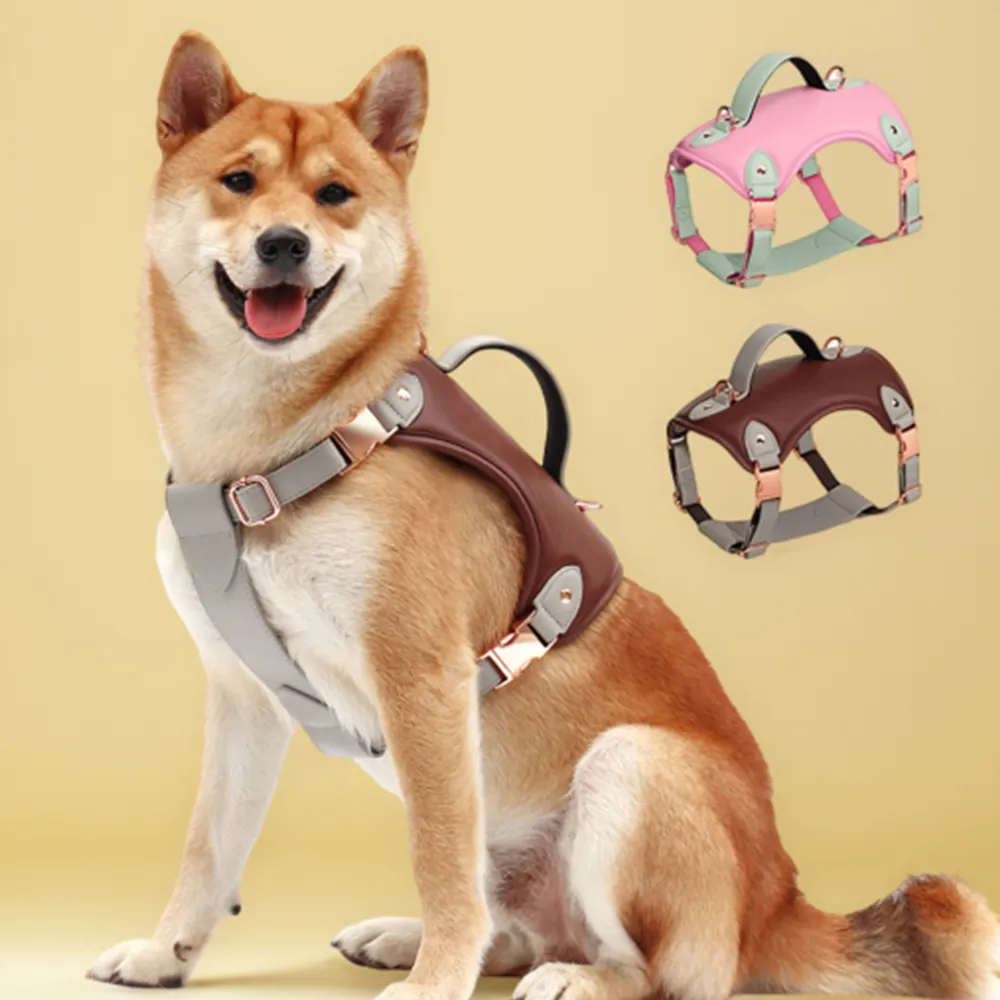 Save Big on Bulk Dog Harness Vest Medium Dog Vest Harness With Handle Soft  PU Leather Adjustable Harness Vest For Medium To Large Dogs, Comfortable