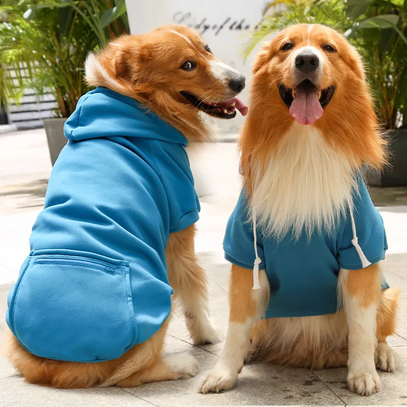 SCENEREAL Cozy Dog Hoodie Sweater With Hat & Pocket - Warm Fleece Pullover For Small To XL Dogs, Perfect For Cold Weather (Black, Medium)