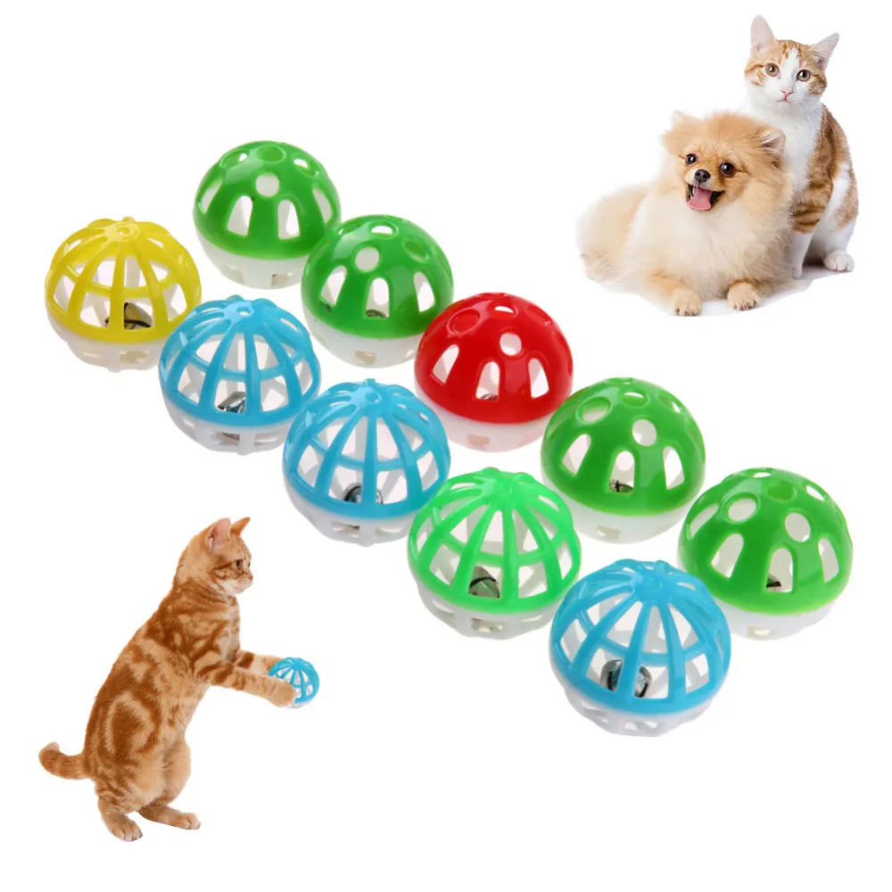 Jingle Bell Play Balls Colorful Lightweight Cat Ball Toy For Cats Featuring Pounce Chase And Rattle From Dh1102061427 11.05 DHgate.Com