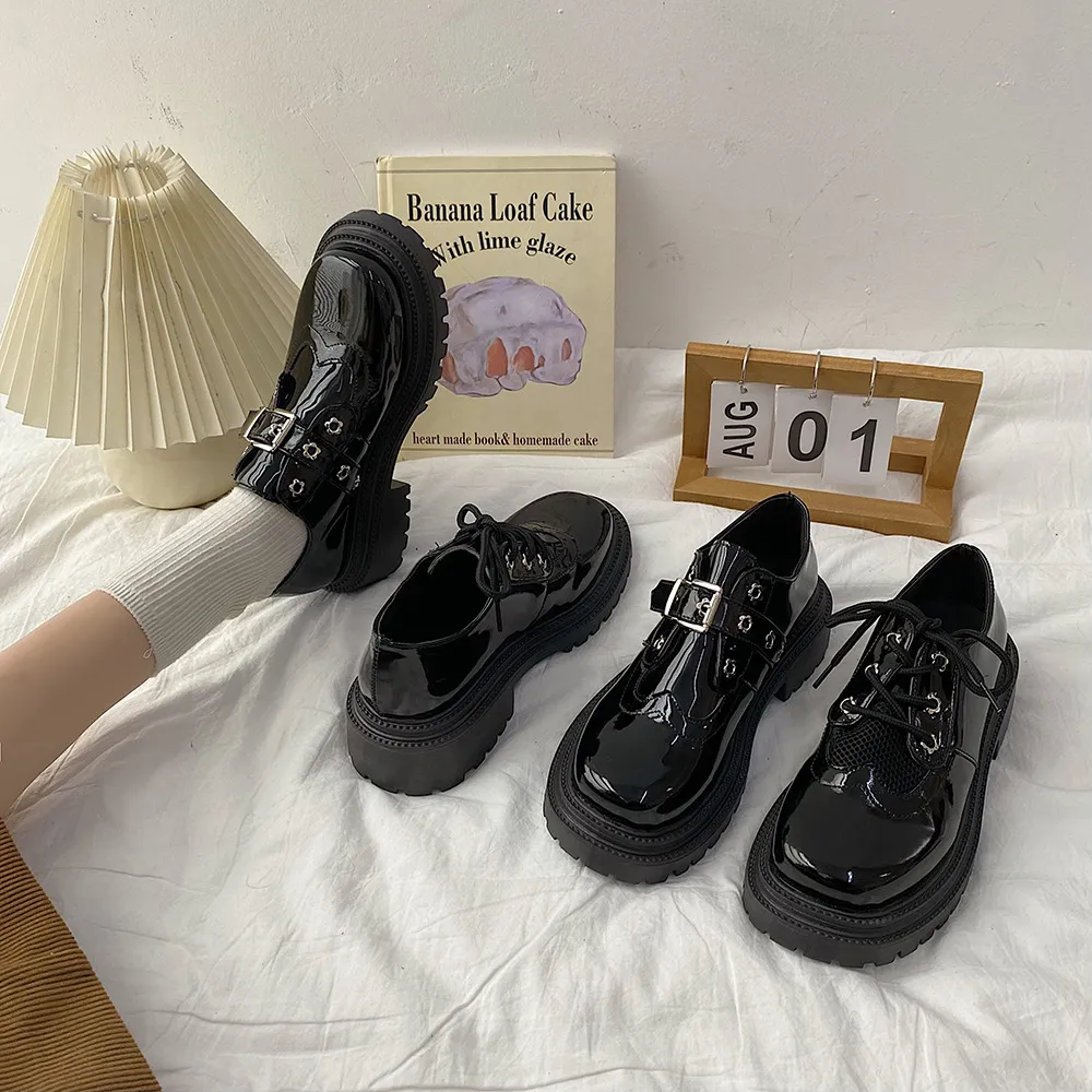 Espadrille Brogue Platform Women's Breathable Mesh Patchwork