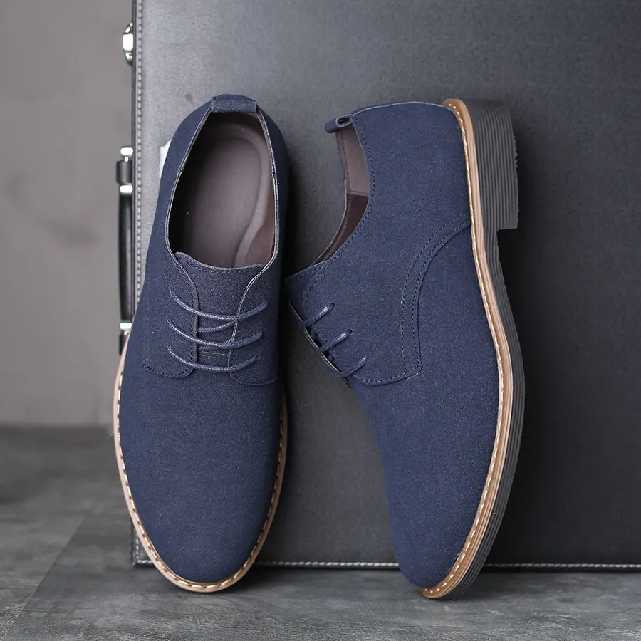 blue dress saint Vance Co. Men's Rutger Plain Toe Hybrid Dress Shoe - Blue main image 1