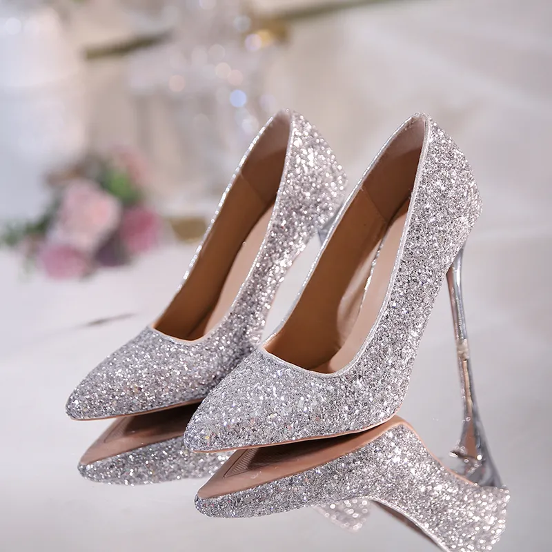 Designer glitter heels sale