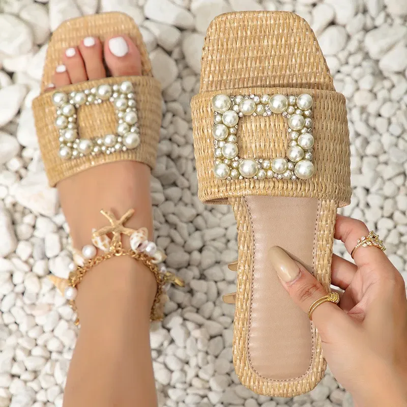 靴 SQUARE TOE BEADS SANDAL セール】SQUARE TOE BEADS SANDAL（サンダル）｜Ameri（アメリ