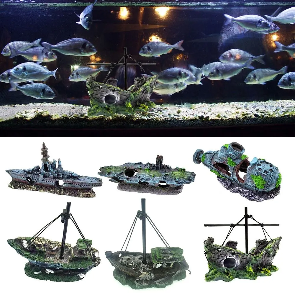 Beautiful Resin Roman Ruin Aquarium Ornament – Polyresin, All Water Types, Ship From USA