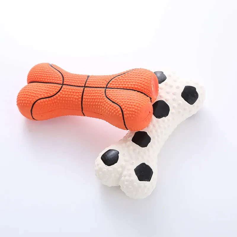 Orange squeaky basketball dog toy sale