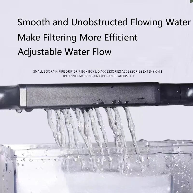 Aquarium Adjustable Fish Tank Filter Rain Spray Bar Outflow Pipe Connector Water Fall Filter Set