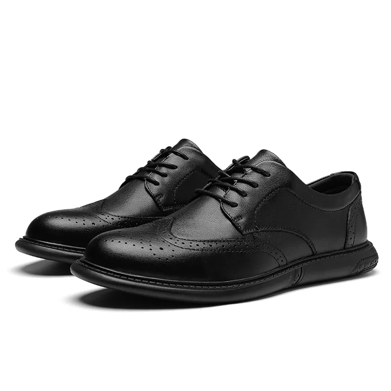 Wholesale British Style Genuine Leather Dress Shoes: Mens Black... At Only  $102.3 | DHgate.Com