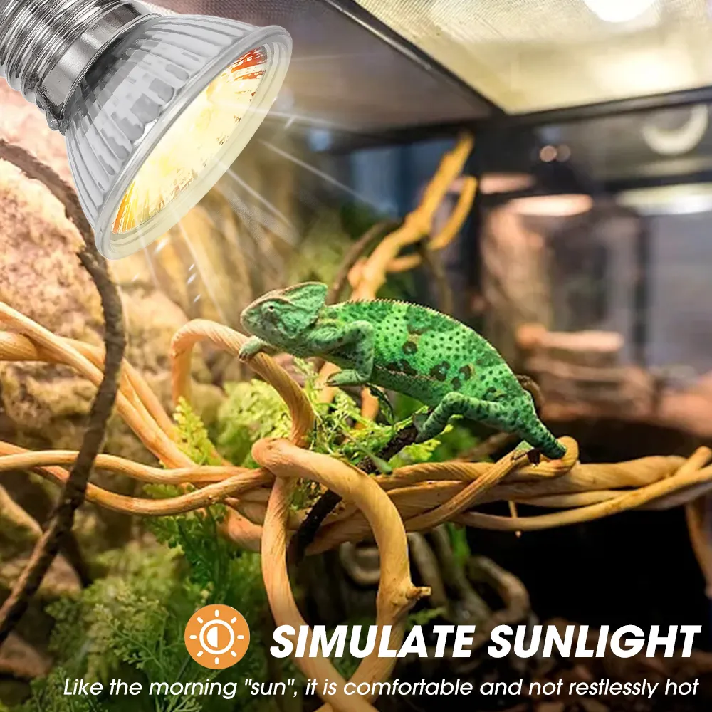 Tortoise Lizard Basking Lamp 25W, 50W, 75W E27 Reptile Heat Bulb