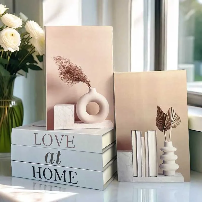 Luxury Interior Fake Book plastic storage boxes with...