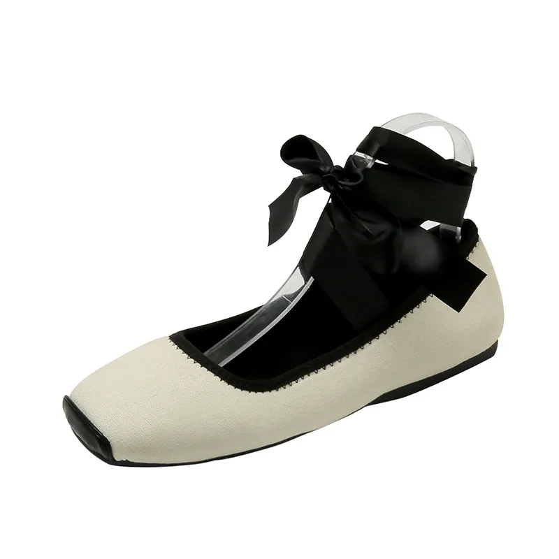 New Girl Style Square Headed French Ballet mary jane shoes