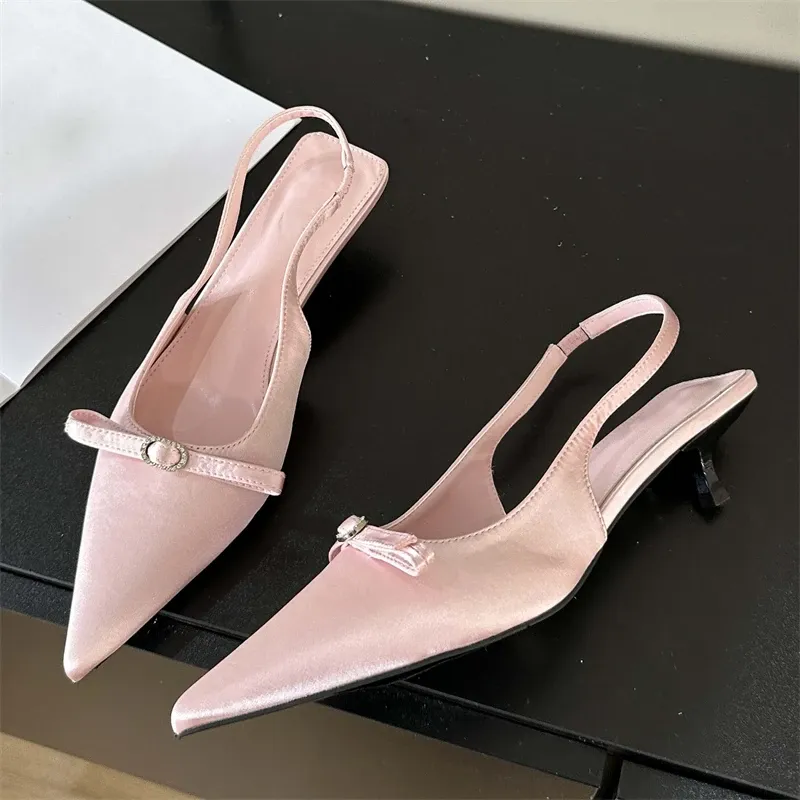 Slingback Sandals Street Banquet Prom Prom Low Heels 8 904 DHgate