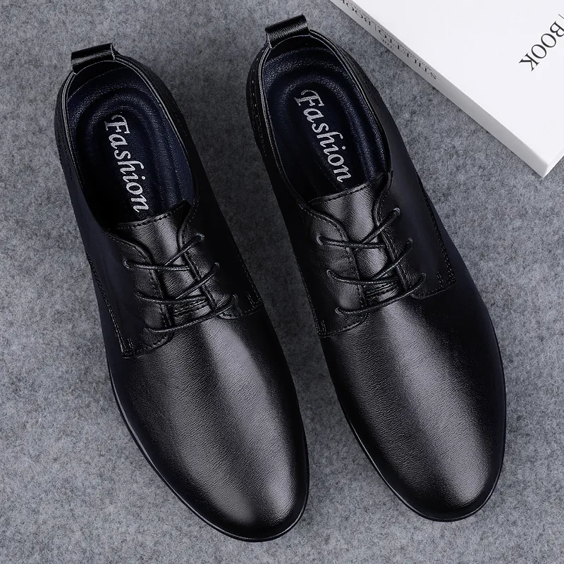 Genuine Leather Men Casual Shoes Fashion Brand Mens Oxford Shoes