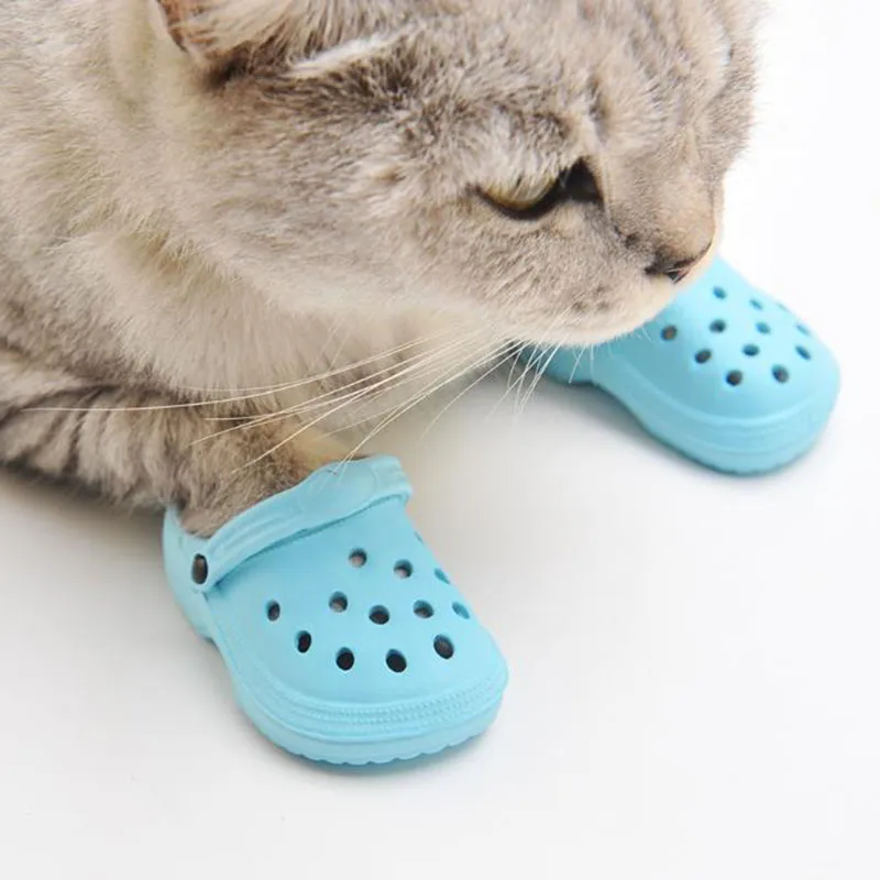 Outdoors Cat Status Shoes 2Pcs Pet Dog Cat Shoes: Anti-Slip